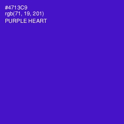 #4713C9 - Purple Heart Color Image