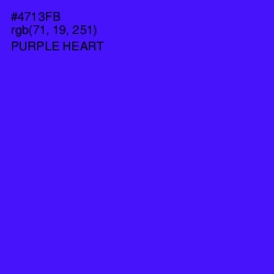 #4713FB - Purple Heart Color Image