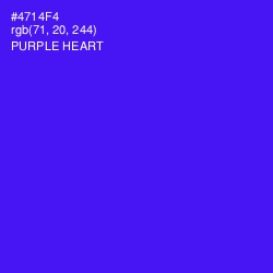 #4714F4 - Purple Heart Color Image