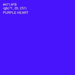 #4714FB - Purple Heart Color Image