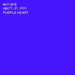 #4715FB - Purple Heart Color Image