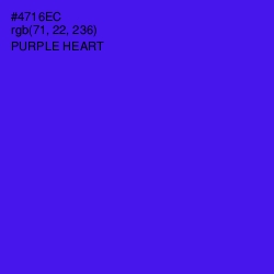 #4716EC - Purple Heart Color Image