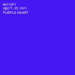 #4716F1 - Purple Heart Color Image