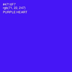 #4716F7 - Purple Heart Color Image
