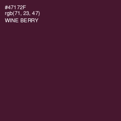 #47172F - Wine Berry Color Image