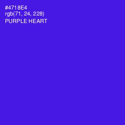 #4718E4 - Purple Heart Color Image