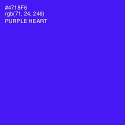 #4718F6 - Purple Heart Color Image