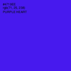 #4719EE - Purple Heart Color Image