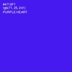 #4719F1 - Purple Heart Color Image