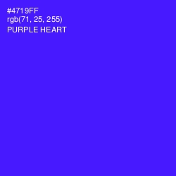 #4719FF - Purple Heart Color Image