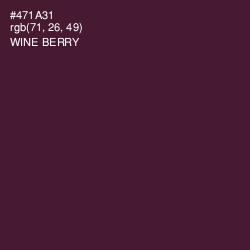 #471A31 - Wine Berry Color Image