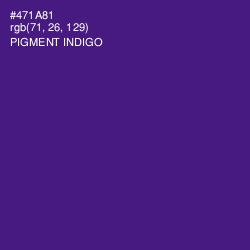 #471A81 - Pigment Indigo Color Image