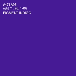 #471A95 - Pigment Indigo Color Image