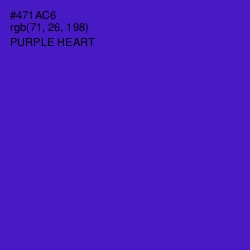 #471AC6 - Purple Heart Color Image