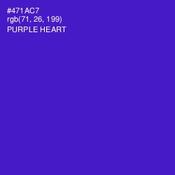 #471AC7 - Purple Heart Color Image