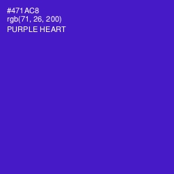 #471AC8 - Purple Heart Color Image