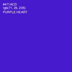 #471ACD - Purple Heart Color Image