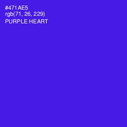 #471AE5 - Purple Heart Color Image