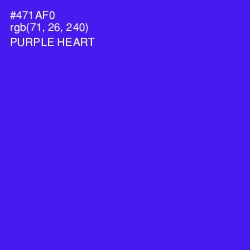 #471AF0 - Purple Heart Color Image