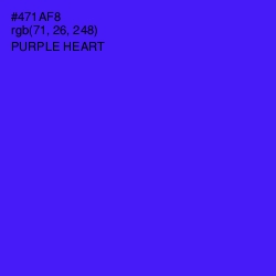 #471AF8 - Purple Heart Color Image