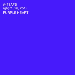 #471AFB - Purple Heart Color Image