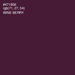 #471B36 - Wine Berry Color Image