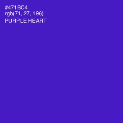 #471BC4 - Purple Heart Color Image