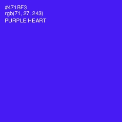 #471BF3 - Purple Heart Color Image