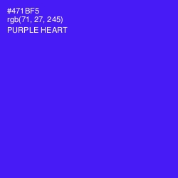 #471BF5 - Purple Heart Color Image