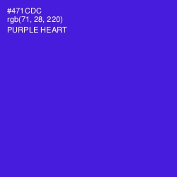 #471CDC - Purple Heart Color Image