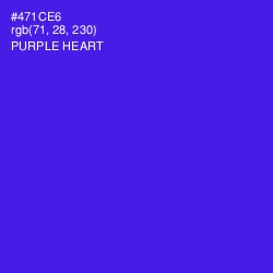 #471CE6 - Purple Heart Color Image