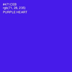 #471CEB - Purple Heart Color Image