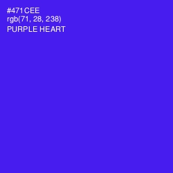 #471CEE - Purple Heart Color Image