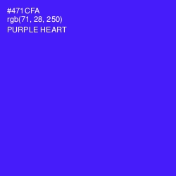 #471CFA - Purple Heart Color Image