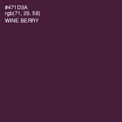 #471D3A - Wine Berry Color Image