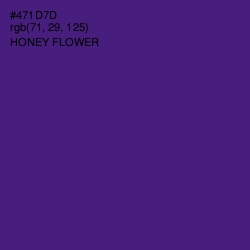 #471D7D - Honey Flower Color Image