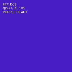 #471DC3 - Purple Heart Color Image