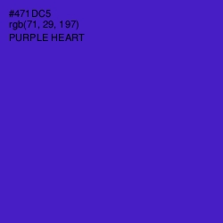 #471DC5 - Purple Heart Color Image