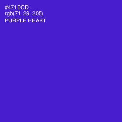 #471DCD - Purple Heart Color Image