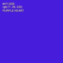 #471DDE - Purple Heart Color Image