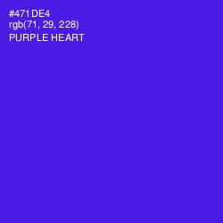 #471DE4 - Purple Heart Color Image