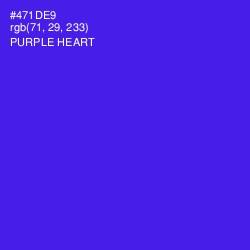 #471DE9 - Purple Heart Color Image