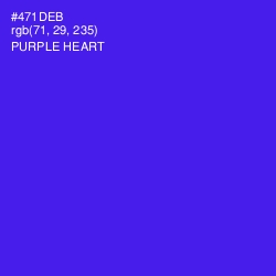 #471DEB - Purple Heart Color Image