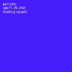 #471DFC - Purple Heart Color Image