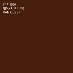 #471E0A - Van Cleef Color Image