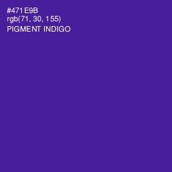 #471E9B - Pigment Indigo Color Image