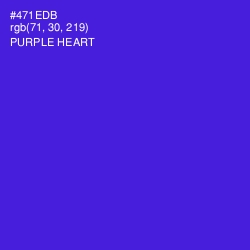 #471EDB - Purple Heart Color Image