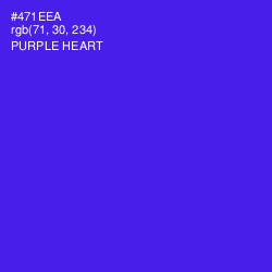 #471EEA - Purple Heart Color Image