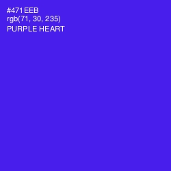 #471EEB - Purple Heart Color Image