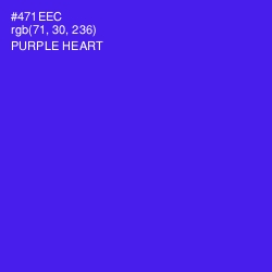 #471EEC - Purple Heart Color Image